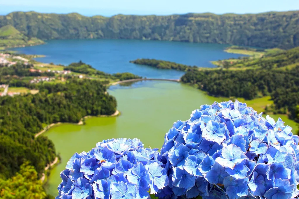 Lagoa Azul, Lagoa Verde,Kék és a Zöld tó Azori szigetek