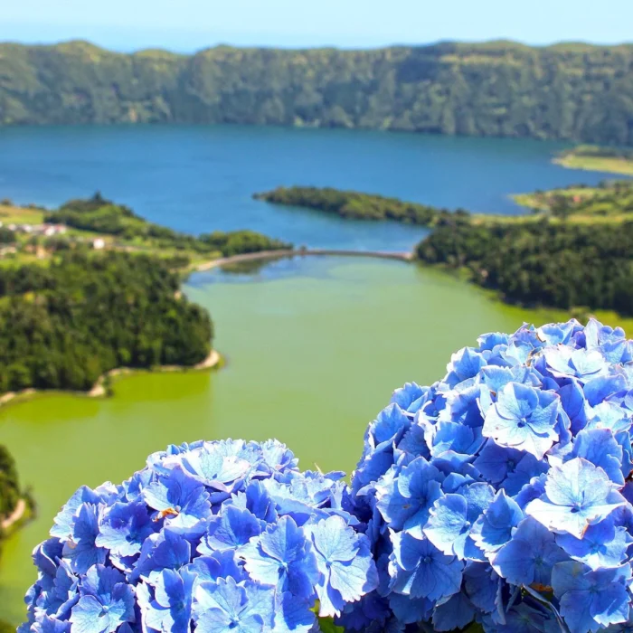 Lagoa Azul, Lagoa Verde,Kék és a Zöld tó Azori szigetek